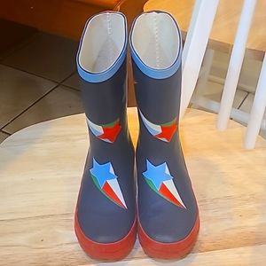 Mini Boden Rubber Colorful Toddler Wellies Rain Boots College- Navy S…